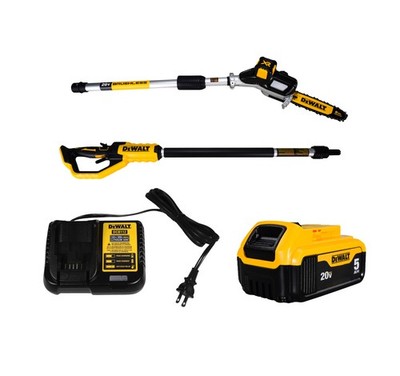 Dewalt DCPS620 20V MAX XR 15-Foot Reach Pole Saw w/ 5.0 Ah Battery and Charger