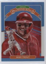 2020 Panini Donruss Optic Retail Carolina Blue & White Prizm Mike Trout #9 2r7