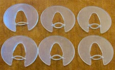 6 VTG Christmas C7 NOMA Plastic Candolier Smooth Halos CardBoard Rings (a)