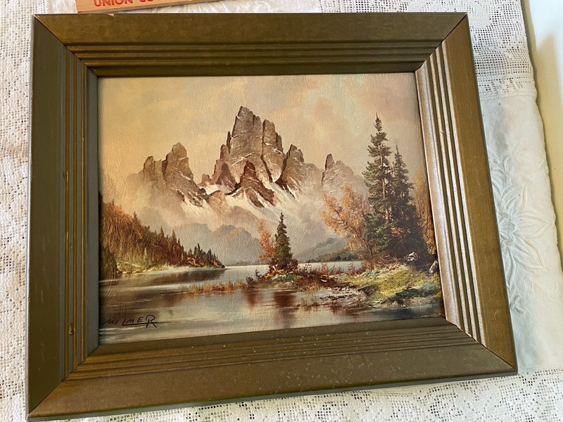 Mountain Peaks By Wilma Winde Signed Vintage
