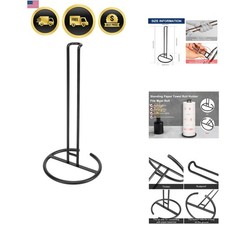 Paper Towel Holder, Sturdy Paper Towel Stand Dispenser-All Metal, Standard or...