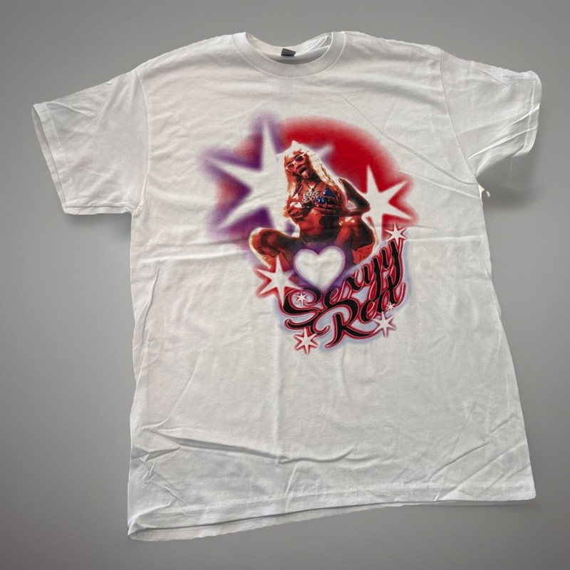 Sexxy Red White T-shirt Medium Unisex. NWOT