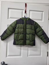 Wonder Nation Jacket Youth XS 4-5 Hooded Puffer Fleece Lined Winter Coat