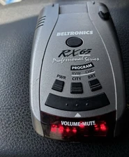 Beltronics RX65 Professional series Radar Laser Detector NO CHARGER OR SUC MOUNT