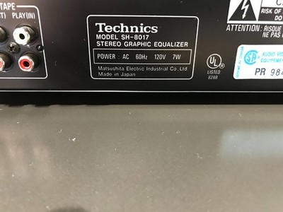 Technics SH-8017 Stereo Graphic Equalizer (MADE IN JAPAN) | eBay