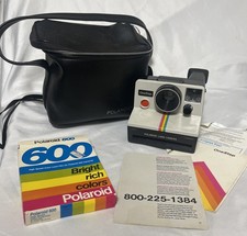 Vintage POLAROID One Step Instant Land Camera Polaroid Bag Untested 600 Film