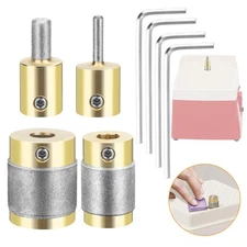 4pcs Diamond Bits for Stained Glass Grinder Stain Glass Drilling Shaping Grind
