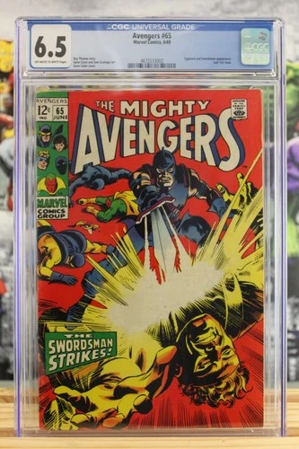 The Mighty Avengers #65 ~ 6/1969 ~ CGC Grade 6.5, Off-White to White Pages ~