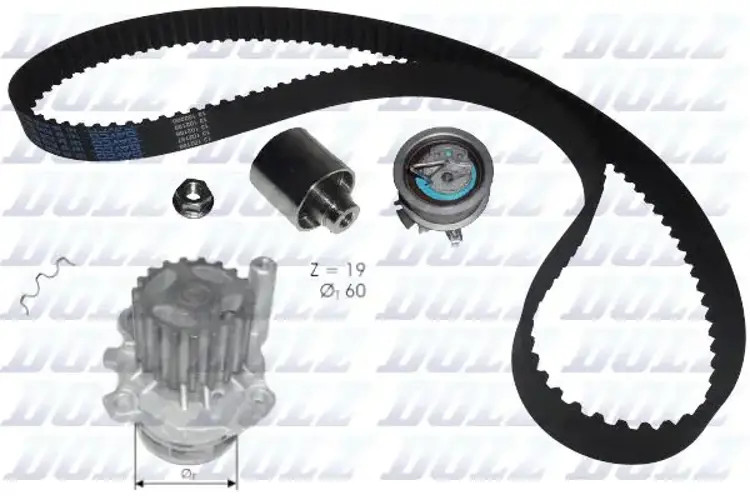 Timing Belt Kit + Water Pump KD054 DOLZ for VW POLO IV