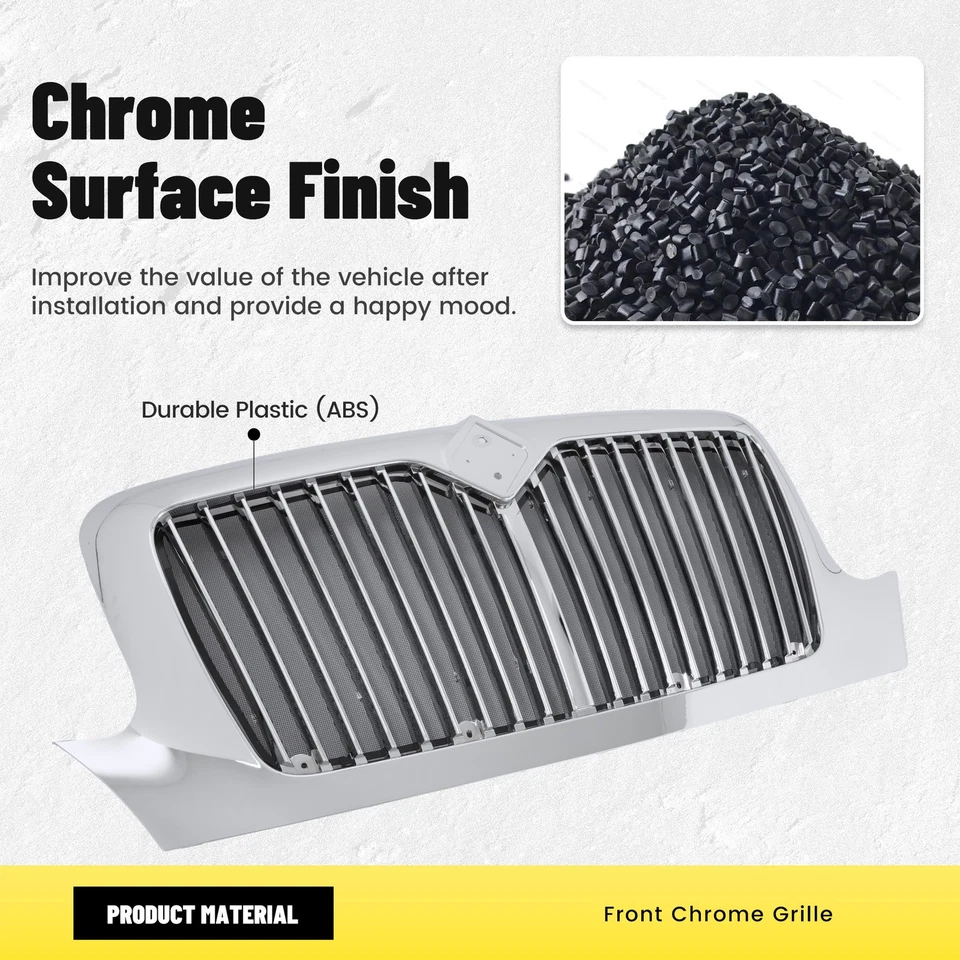 For 2002-2019 International Harvester  Durastar 4100 4200 4300 4400 Base Grille - Image 4 of 4