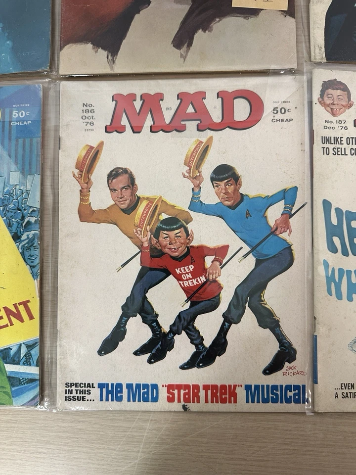 Vintage ‘76-77 Mad Magazine 10 Book Run 180 181 182 183 184 185 186 187 188 189 Foto 4 de 4