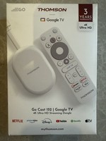 Thomson Go Cast 152 Google TV 4K 2160p Streaming Dongle White
