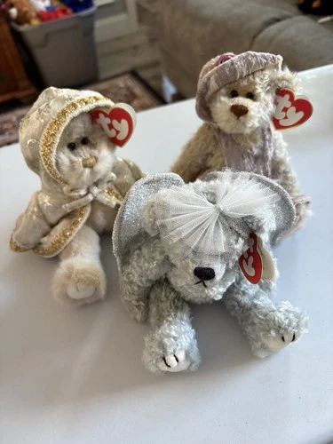 Vintage Ty  Attic Treasures Collection lot of 3 Sterling, Darlene & Gwendolyn