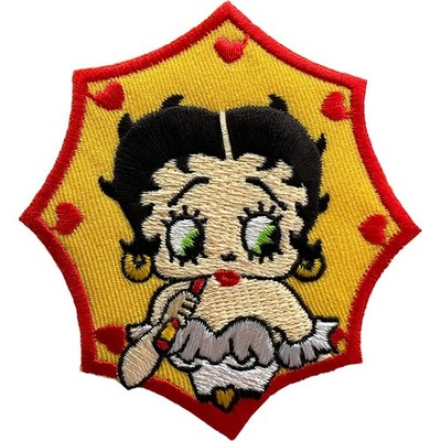 Betty Boop Patch bestickt Abzeichen Bügelbild Kleidersack T-Shirt Jacke Jeans