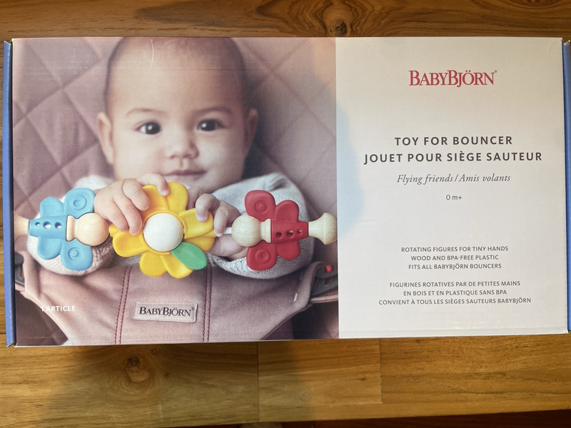 BABYBJÖRN Bouncer Toy Bar, Multicolor Infant Baby Bouncer Toy