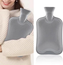 Versatile 2L Hot Water Bottle in Soft Natural Rubber for All-Day Relief