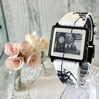Smart Canvas Watch Factory and Fantasy Working Black