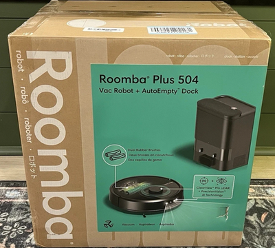 iRobot Roomba Plus 504 Vac Robot Vacuum with AutoEmpty Dock | eBay