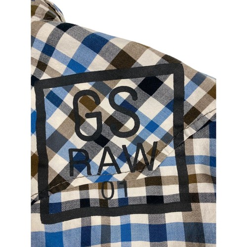 G Star Raw Mens Snap Button Shirt Large Y20 - Picture 6 of 7