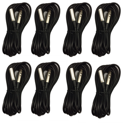 8 x Soundlab 6M XLR Microphone Cable