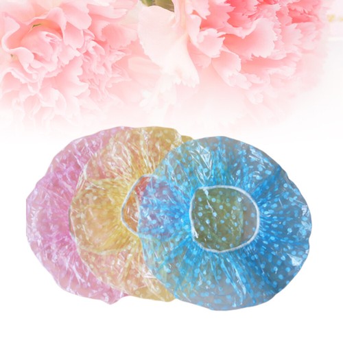 60pcs Caps Elastic Band Printed Hat Hair Processing Caps Disposable - Picture 5 of 12