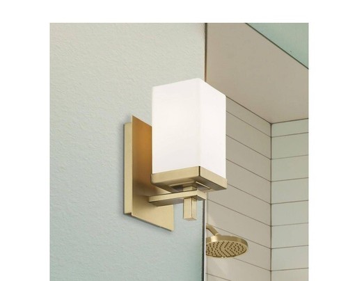 Golden Lighting Maddox 1 Light Brushed Champagne Bronze Wall Sconce - Picture 5 of 7