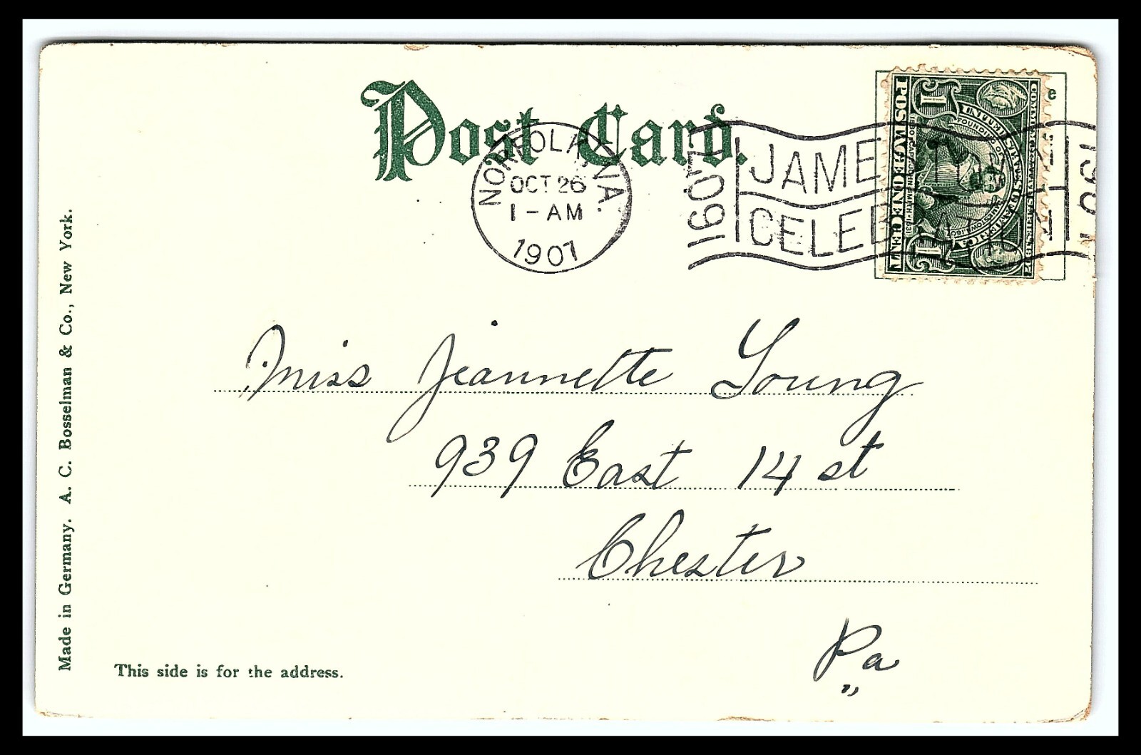 Norfolk VA Post Office Hand Colored Postcard Posted 1907 pc194 eBay