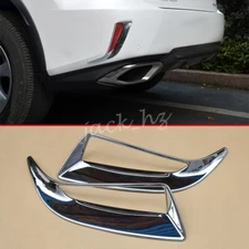 Chrome Rear Bumper Reflector Cover Surrounds Accessories For 2016-2019 Lexus RX