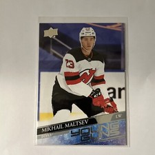2020-21 UD Extended Series Mikhail Maltsev  Young Guns #723 Devils