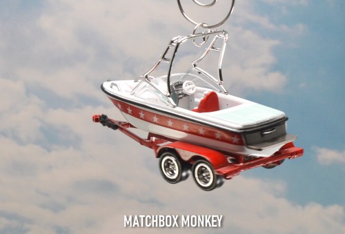 Boat Christmas Tree Ornament Bass House Ski Wake Wooden Pontoon Tracker Moomba - Picture 106 of 131