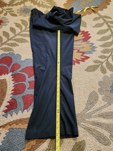 Wonder Wink Spread Good Cheer XLT Black/Yellow trim Scrub Pants Elastic Waist - Picture 4 of 5