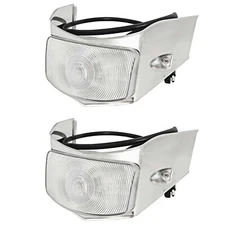 1955 Ford Truck Front Park Light Assembly Clear Lens w/Bulb Dynacorn