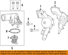 CHRYSLER OEM 11-25 1500 Classic Cooling Water Pump-Water Pump Bolt 6102429AA
