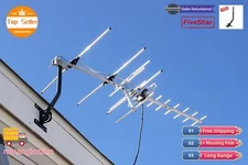 Yagi Directional Outdoor TV Antenna 250 Mile for Enhanced VHF UHF Signal