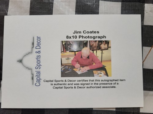 Jim Coates autographed signed 8x10 photo MLB New York Yankees - Picture 3 of 3