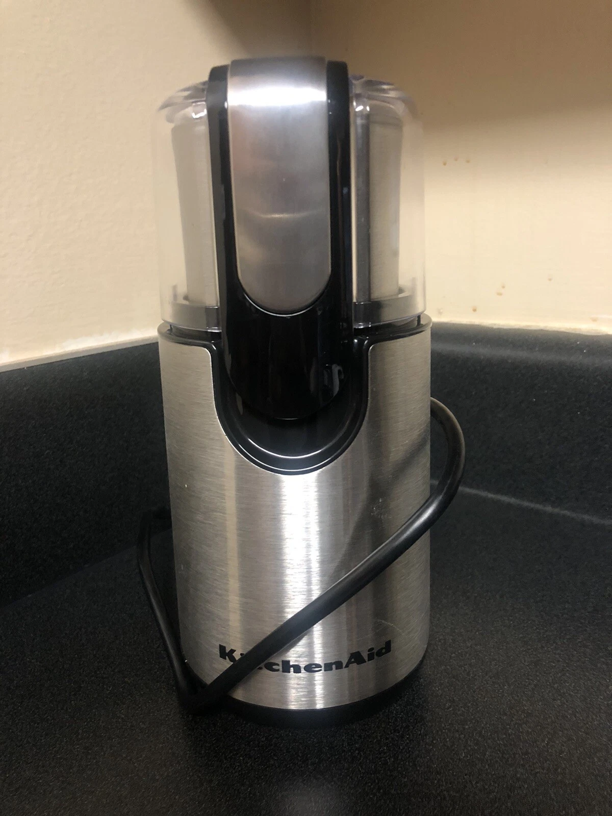 Coffee Bean Grinder Spices KitchenAid Blade Stainless Steel Black Onyx