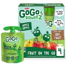 GoGo SqueeZ Applesauce, Apple Apple