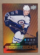 2014-15 UD Black Diamond ADAM LOWRY #228 Rookie Gems RC Quad Diamond Foil Jets