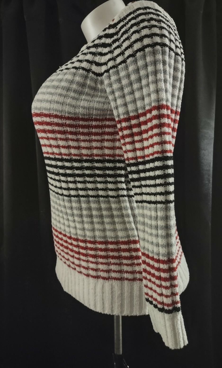 Basic Edition Striped Multicolor Sweater Size L - image 5