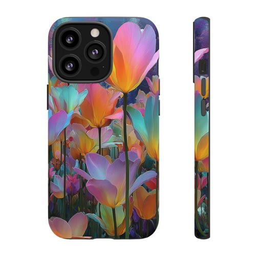 Iridescent Tulip Flowers - Phone Cover Case for iPhone, Galaxy, Pixel - 第 98/281 張圖片
