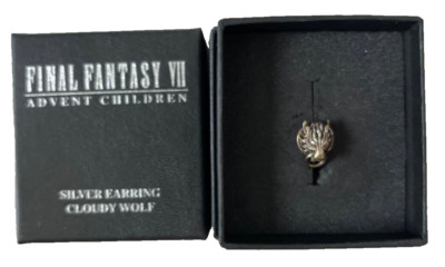Square Enix Final Fantasy VII 7 ADVENT CHILDREN FF7 Cloudy Wolf Earring - Japan