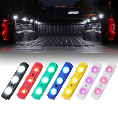 Aazon.co: 16 Pods RGB LED Rock Lights For Sei Trucks Offroad Pickup - Foto 12