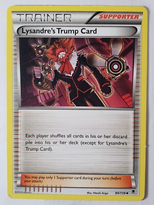 Lysandres Trump Card 99/119 LP - Phantom Forces Pokemon Card