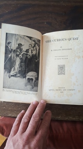 "The Curious Quest" By E. Phillips Oppenheim , Antique Book (1919) - Picture 4 of 12