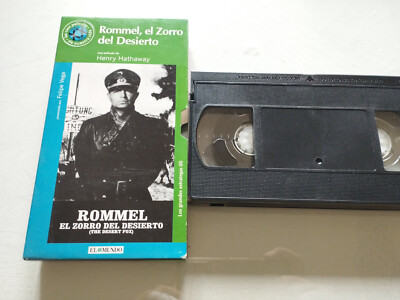 Rommel El Zorro del Desierto Henry Hathaway Fox - Pelicula VHS Cinta Español