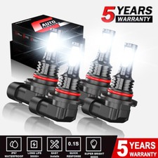 For Toyota RAV4 1998-2011 4LED Headlight Bulbs High Low Beam 9005 9006