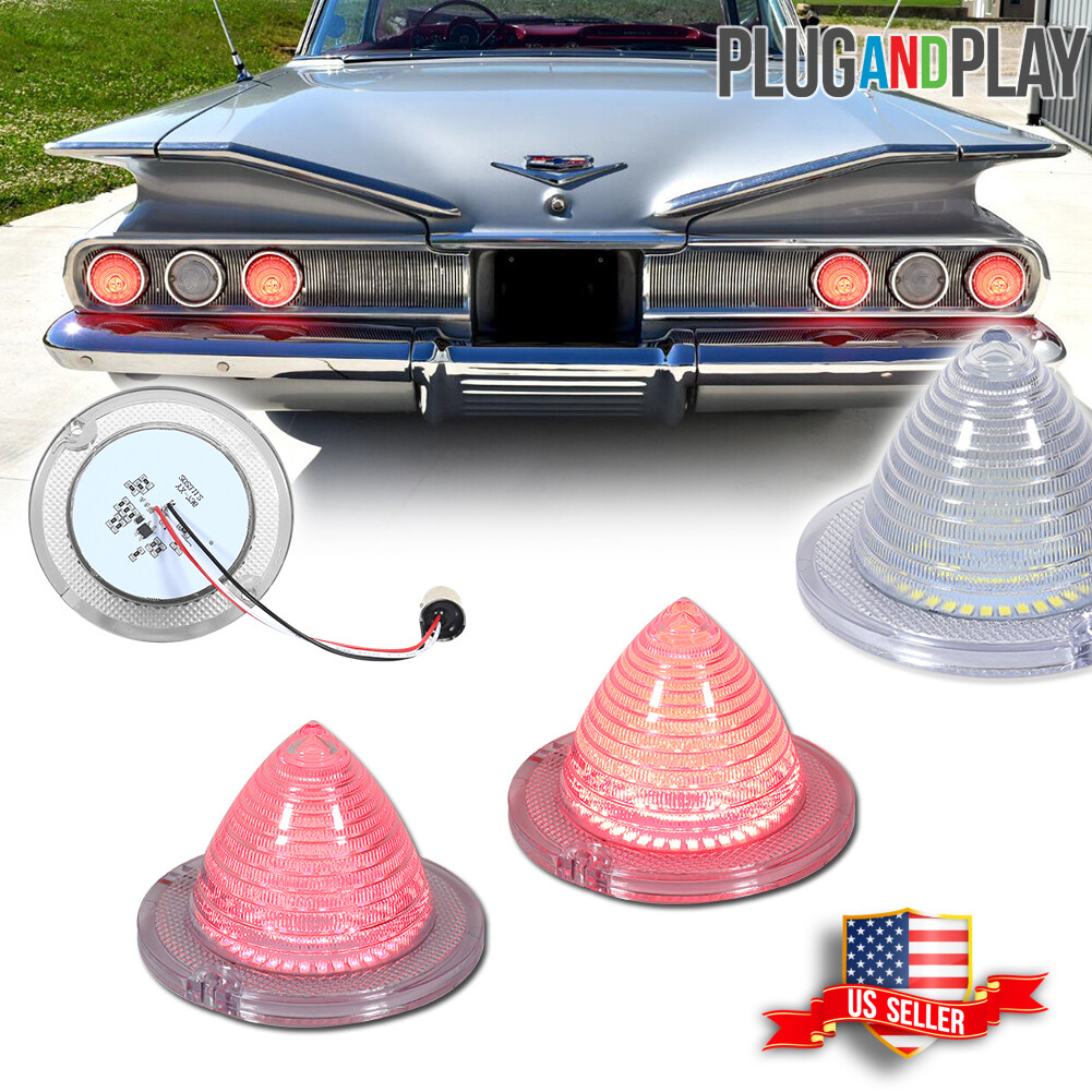 For 1960 1961 Chevy Impala Bel Air Nomad LED Red Tail Brake Light