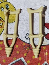 PLAYMOBIL X2 CRUTCHES CRUTCHES PIRATE SOUTHERNERS NORTHERNERS VILLAGER