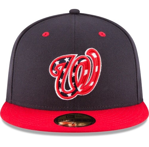 New Era 59Fifty Washington National Hat 8 Red White Blue Low Profile Cap MLB NWT