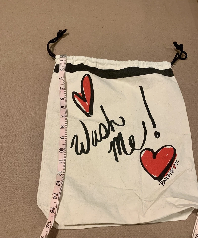 Brighton “Wish Me Love” Beige Medium Drawstring Dust Bag Foto 4 de 4